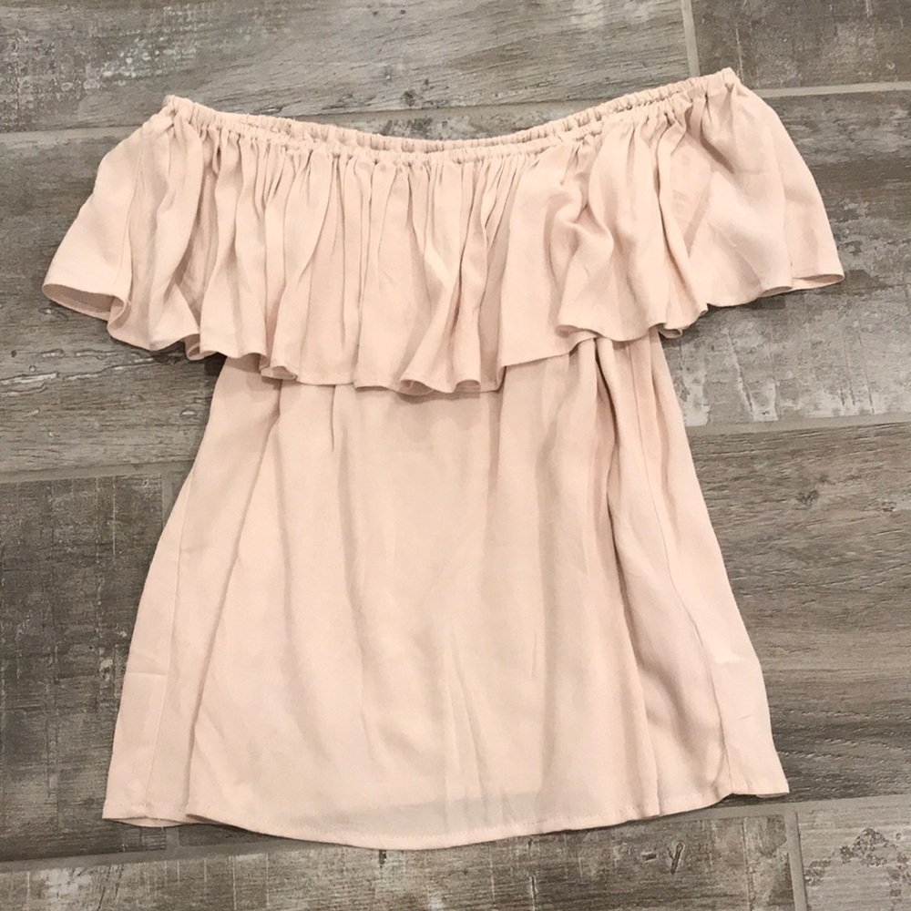 Cream Off-The-Shoulder Top